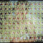 Straightsploitation 3 (2018) - Screen grab from gay porn embroidered with the Quasi-Autonomous Stitch (3rd generation)